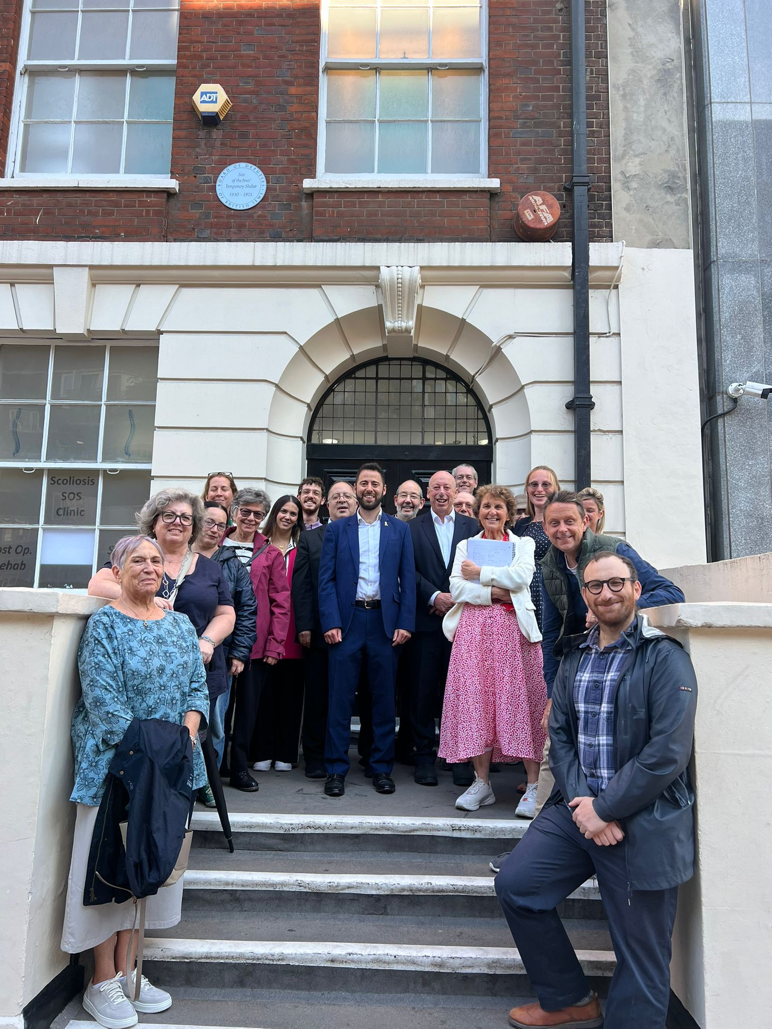 History of HIAS UK refugee support marked with Jewish heritage plaque